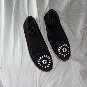 Jack Rogers Black and White Women's Flats